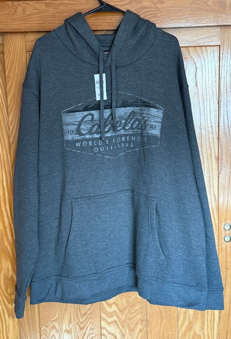 NWT Cabela's Lock-Up Hoodie Gray Sweatshirt Men's 2XL